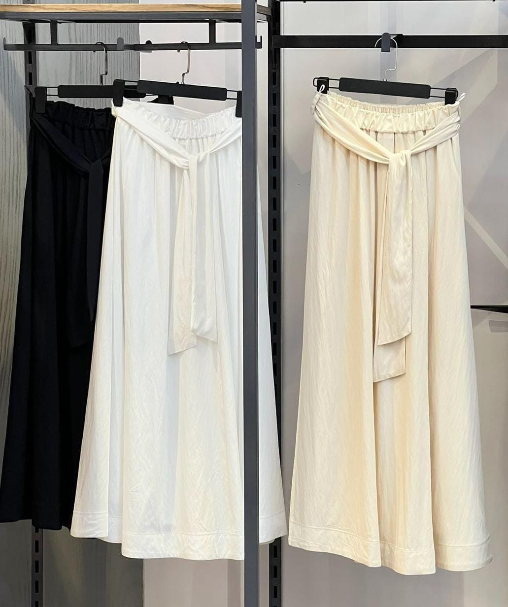 Roya - Matte Satin Cloche Skirt