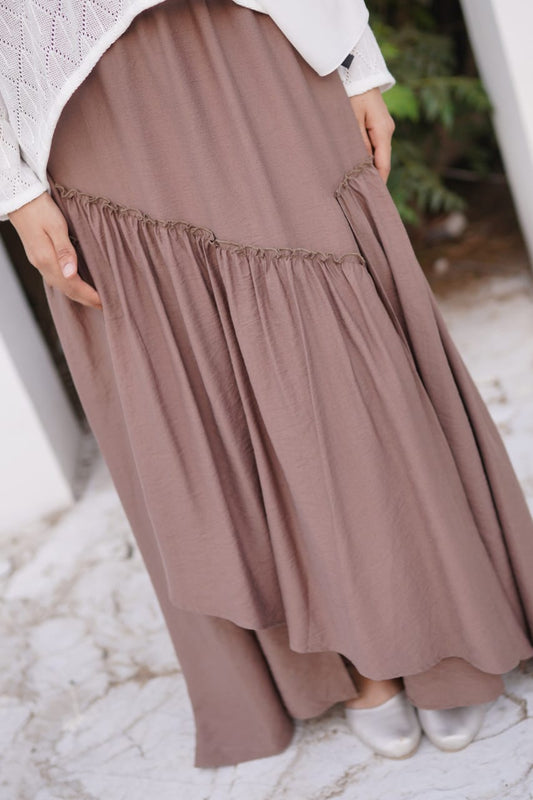 Roya - Matte Satin Cloche Skirt